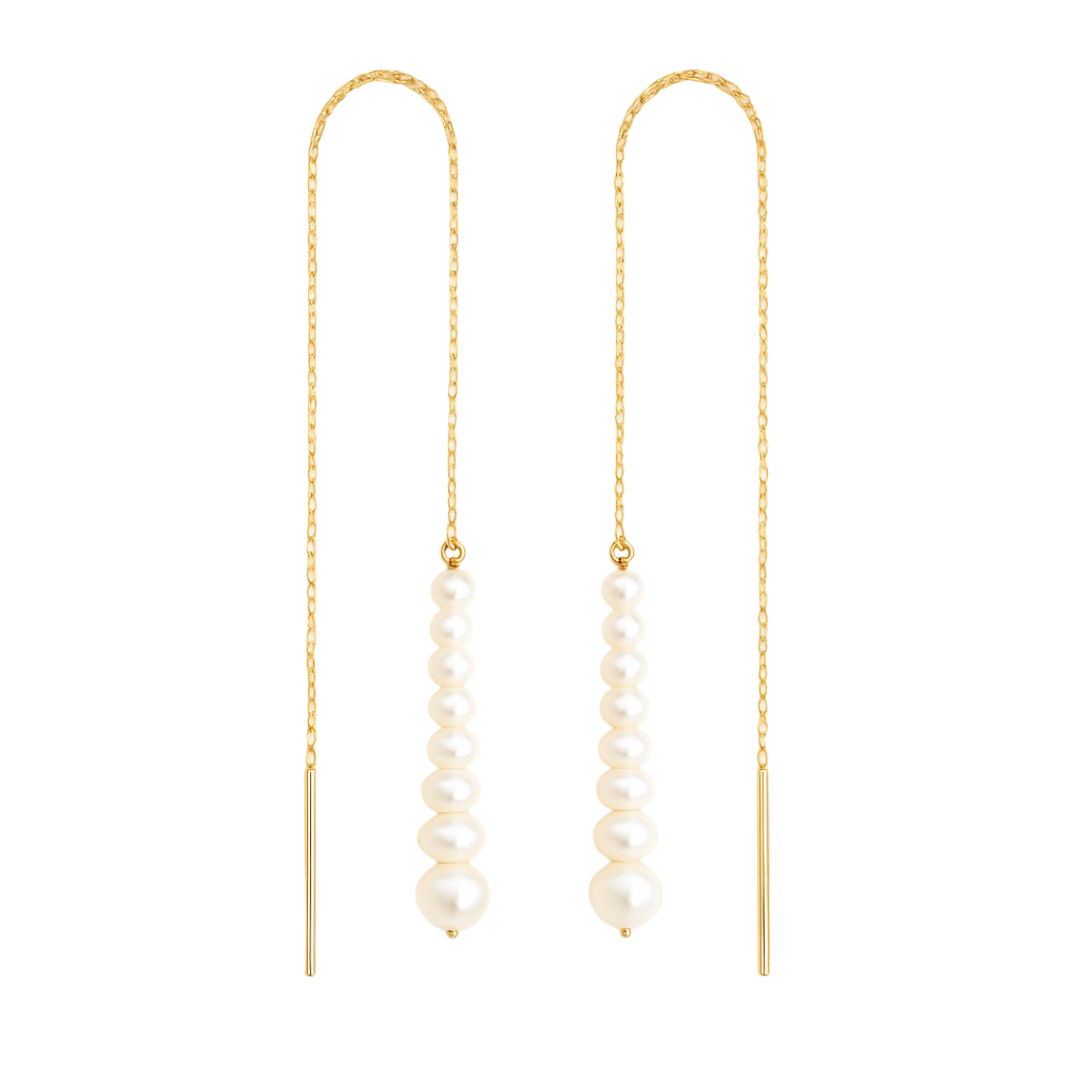 Multiple Freshwater Pearl Drop Earrings