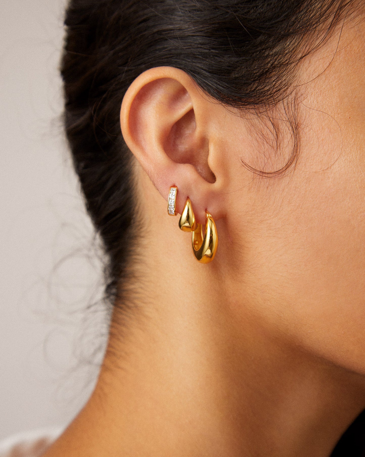 Chunky Klassiske Creoler 18 K