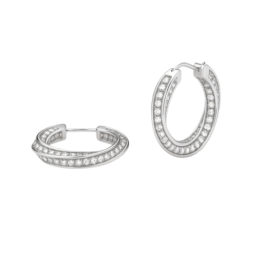 Twisted Crystal Earrings