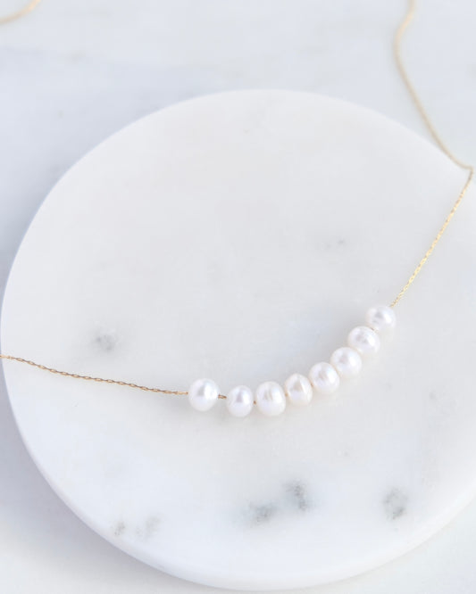 Simpel Chain Freshwater Pearl Necklace