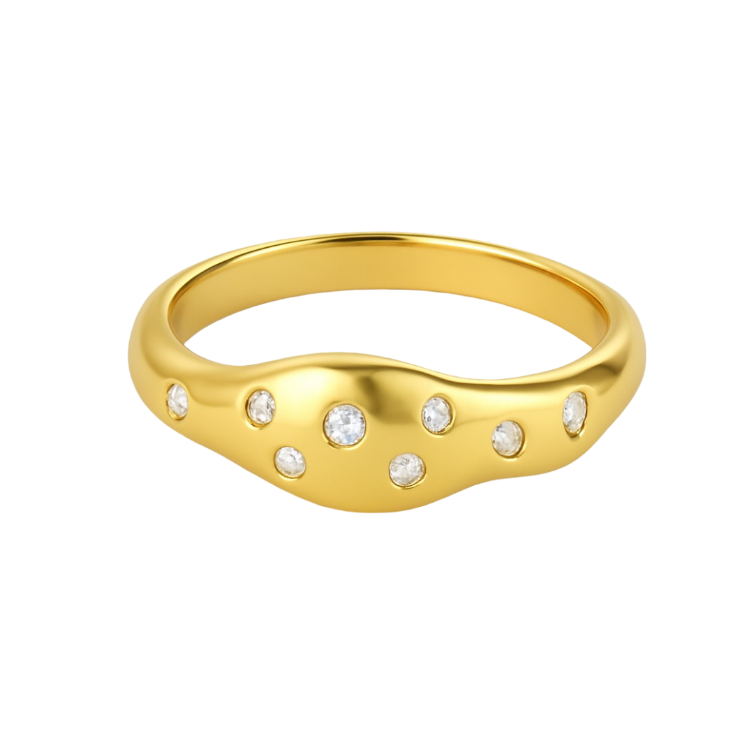 Organic Ring with Crystals